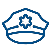 icon of a police hat